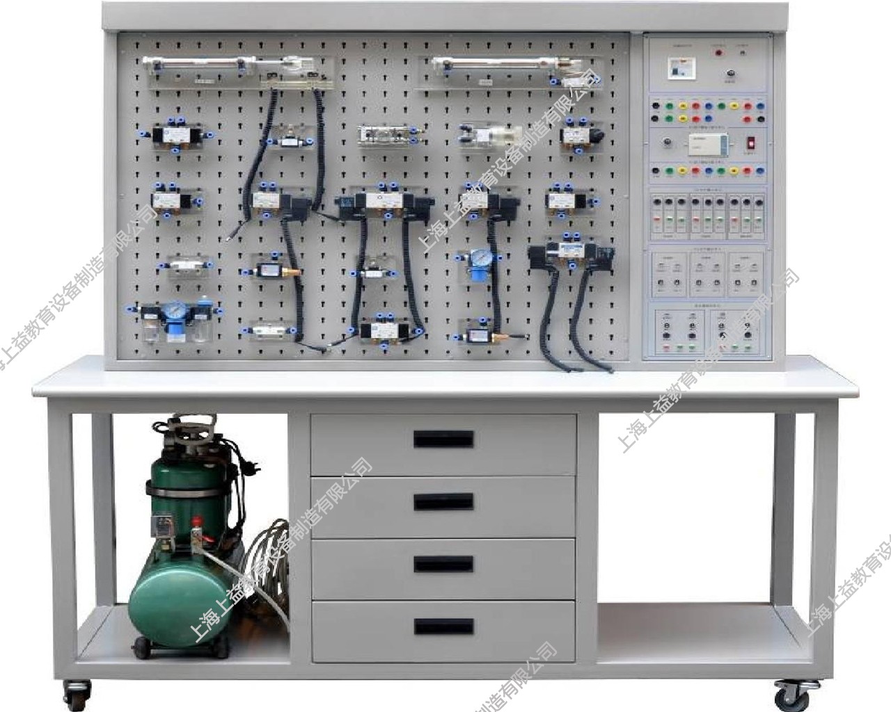 SYQPL-102C氣動與PLC實訓(xùn)裝置(網(wǎng)板型單面)