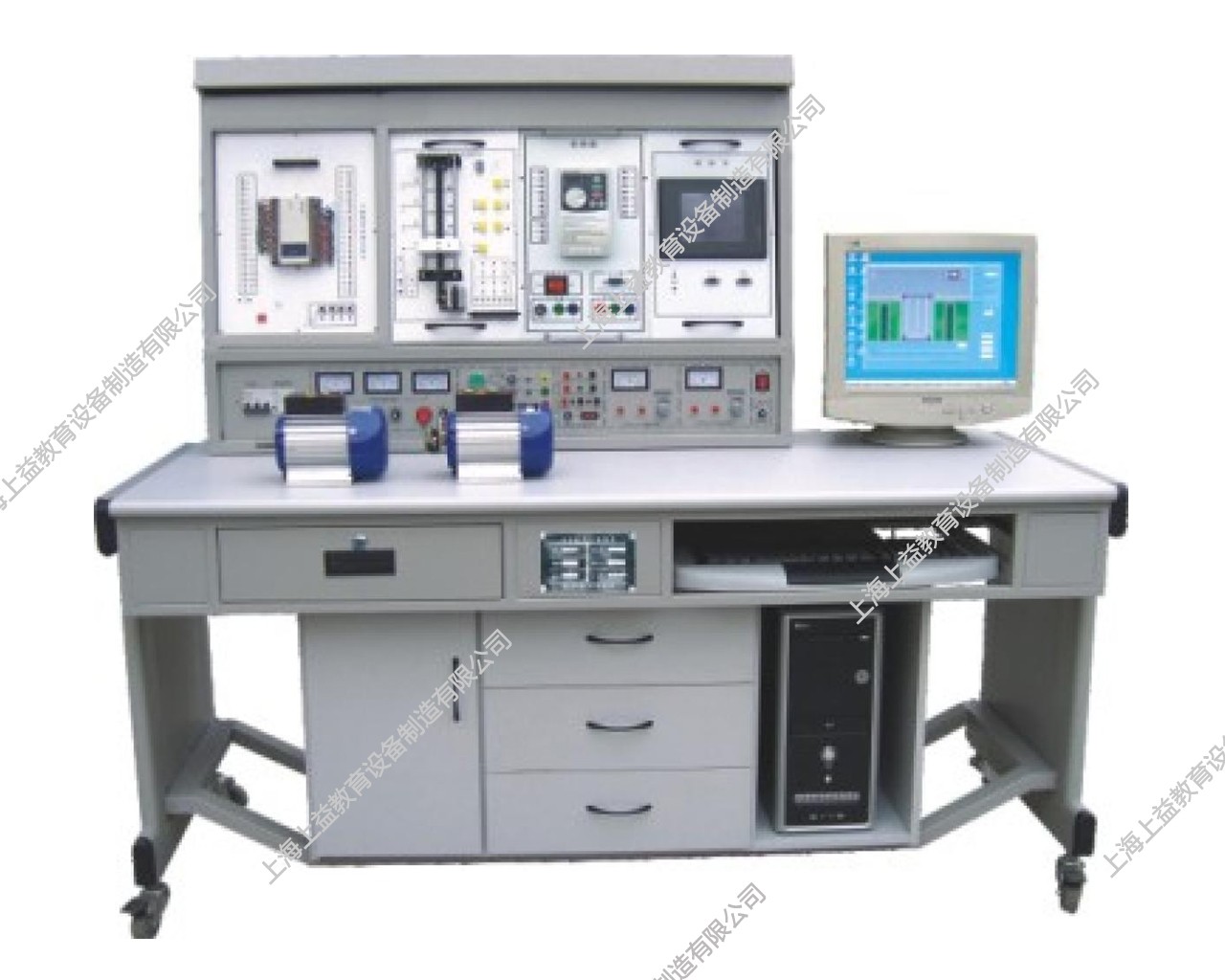 SYPLC-104A網絡型PLC可編程控制器/變頻調速及電氣控制實驗裝置（PLC、變頻器、觸摸屏、電氣控制）